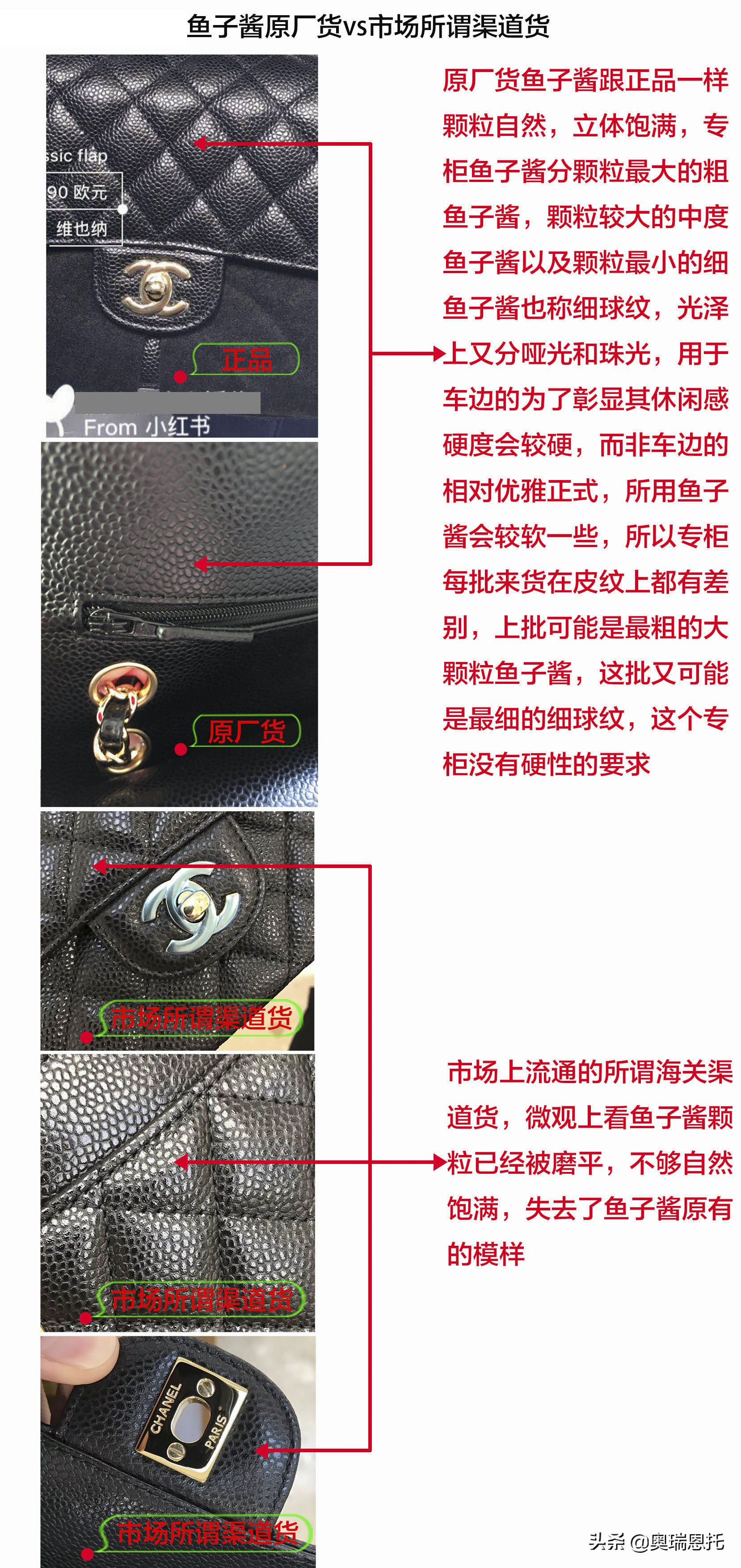 chanel真假鉴别,chanelcf正品都是一样大的吗