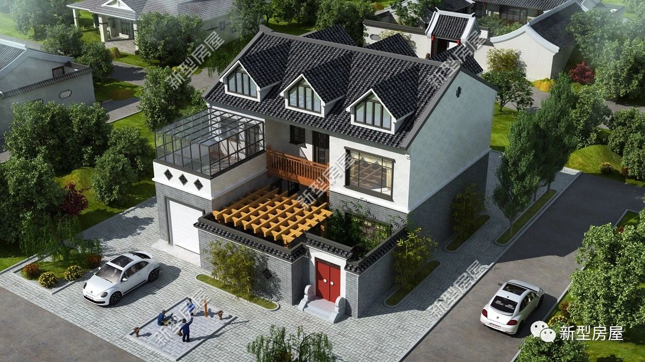 自建房屋顶贴完瓦怎样修补颜色,农村屋面瓦怎么盖最标准