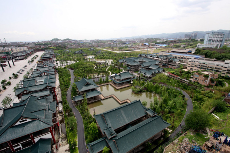 巴国城巴蜀古代建筑博物馆,重庆巴国城金科