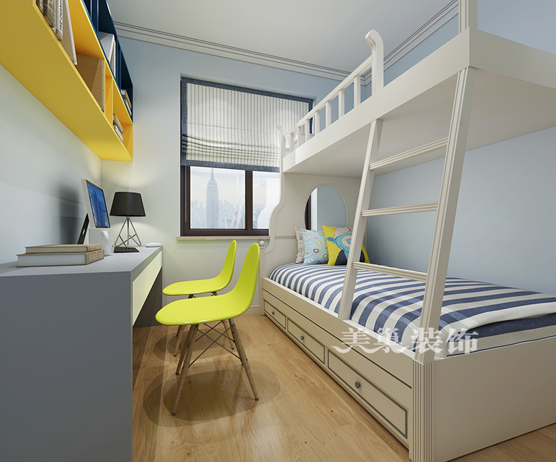 美巢装饰郑州,郑州110平米美式轻奢装修