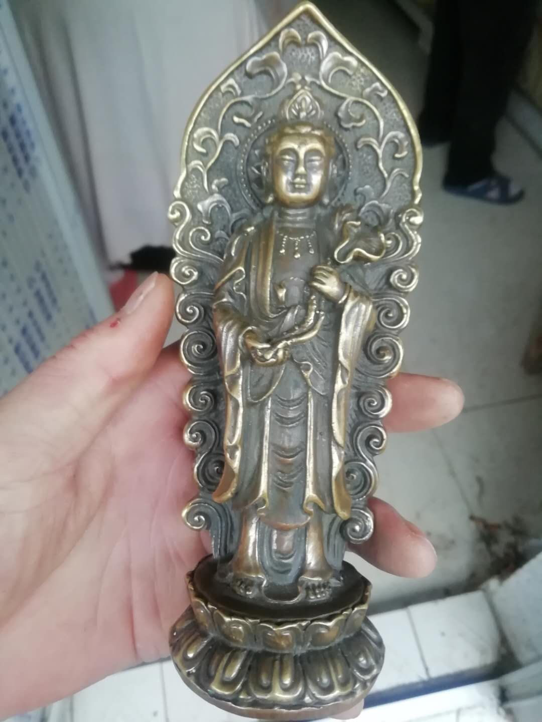 大明宣德年制象耳香炉图库,大明宣德陶瓷莲花如意观音像