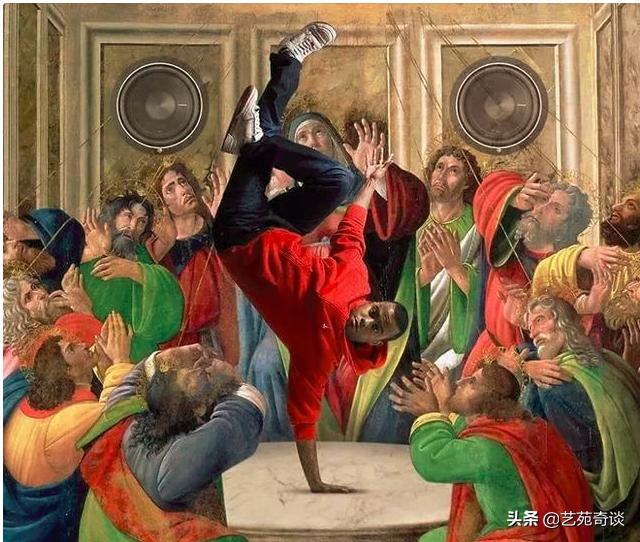 用自己的嘴恶搞世界名画,世界名画搞怪版100幅