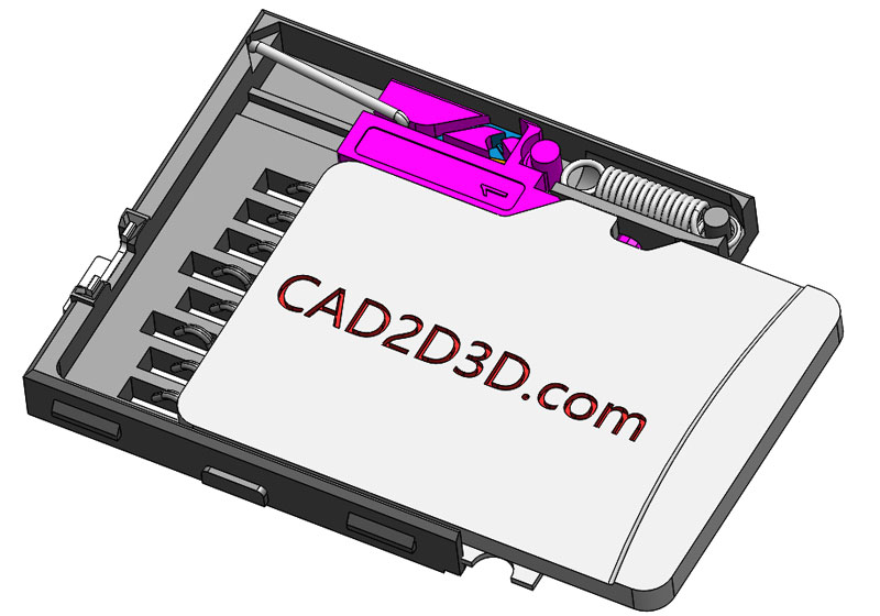 智能机手机卡槽结构原理图,手机卡槽弹出结构原理