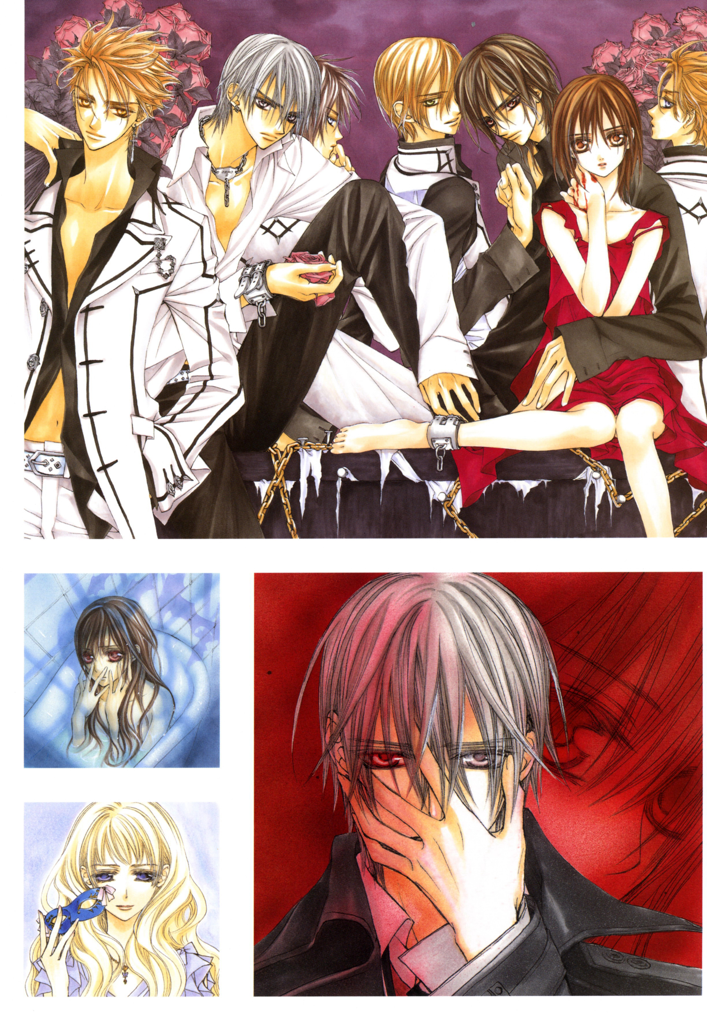 有关帅气吸血鬼的漫画图片,画风超精致的日本吸血鬼漫画