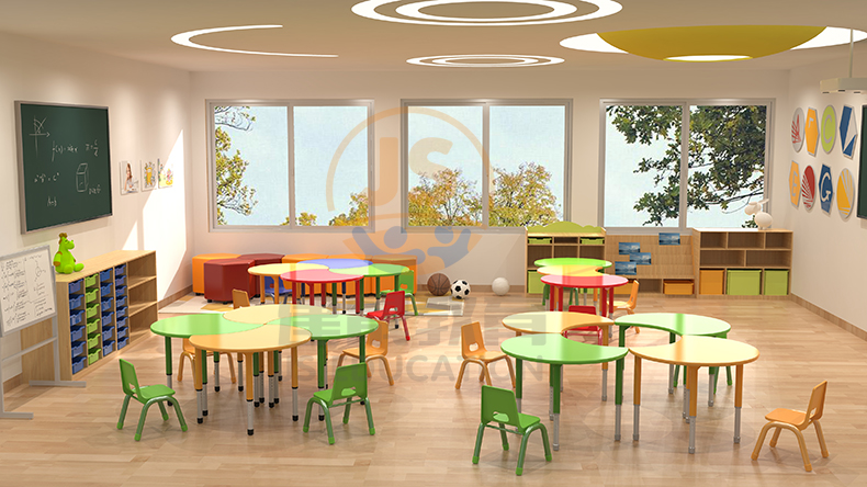幼儿园桌椅家用怎么选,幼儿园桌椅怎样摆放合理