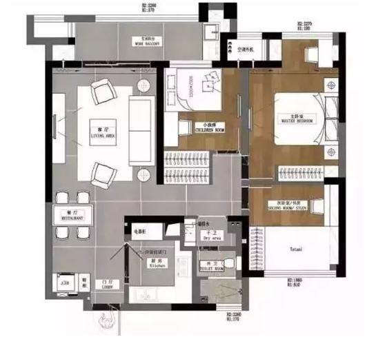 冰箱放在入户门玄关位置图,冰箱放玄关有什么说法吗
