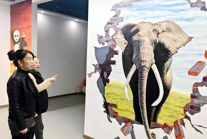 3D墙绘效果图,3d墙绘素材图片震撼大气