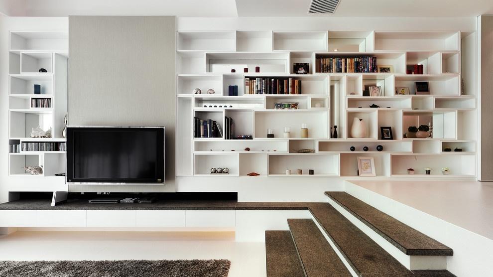 博古架隔断3米高,30多层博古架