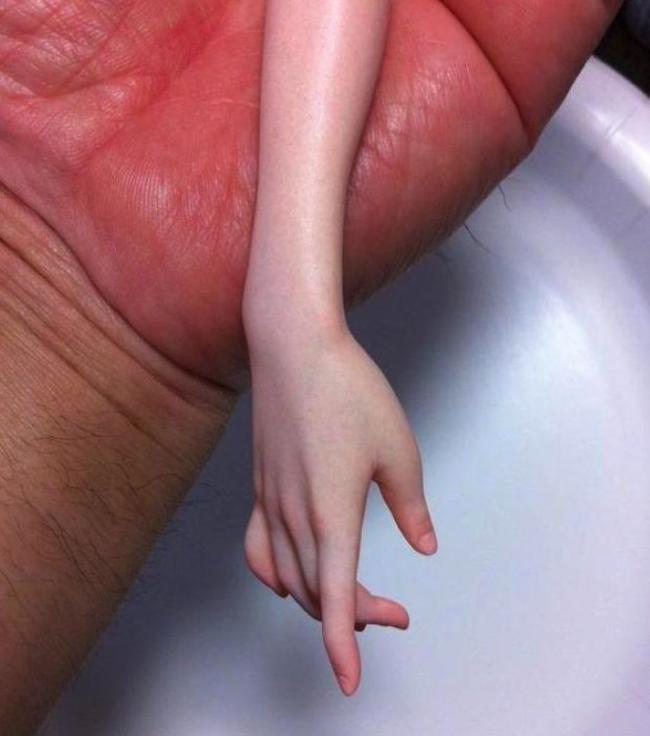 血管清晰可见的手办,可以看见血管的手办