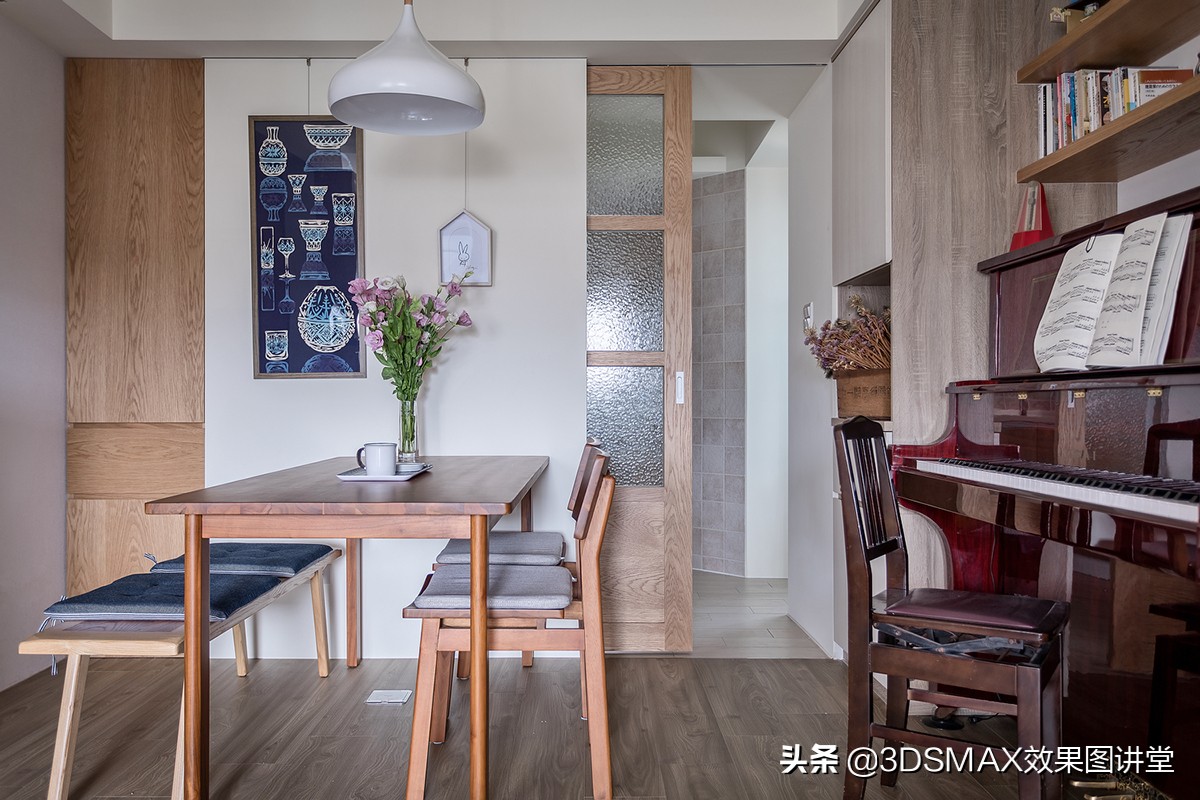 96平满溢温馨日系北欧混搭亲子宅,日式淡雅度假屋