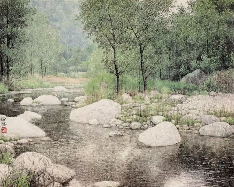 他不是美协会员,也从未参加过美展,作品却越来越引人注目