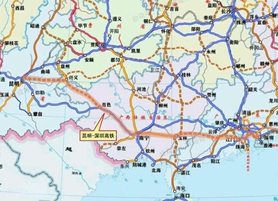 唱起来，昆明至深圳高铁取得突破，粤桂滇三地百姓太有福啦