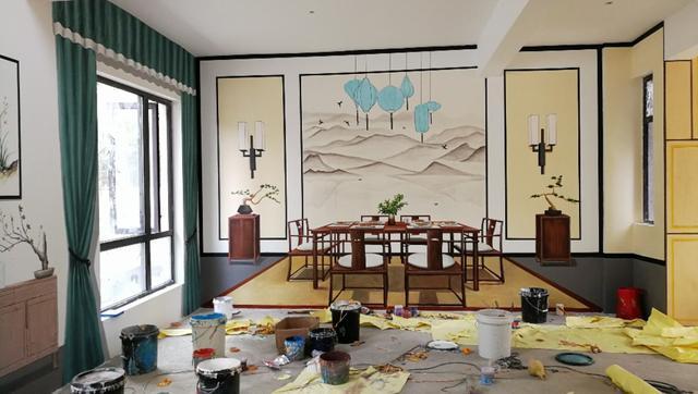 怎么给自己家的墙画墙绘,房地产3d效果图设计制作