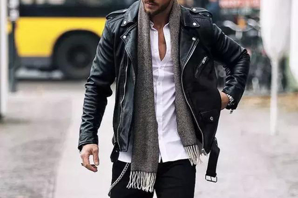 男生围巾系法超简单超实用,男士围巾羊绒围巾编织花样