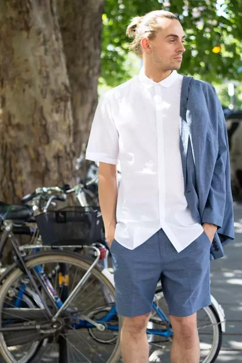 只有短袖短裤怎么穿出潮流感,短裤和短袖怎么穿更好看