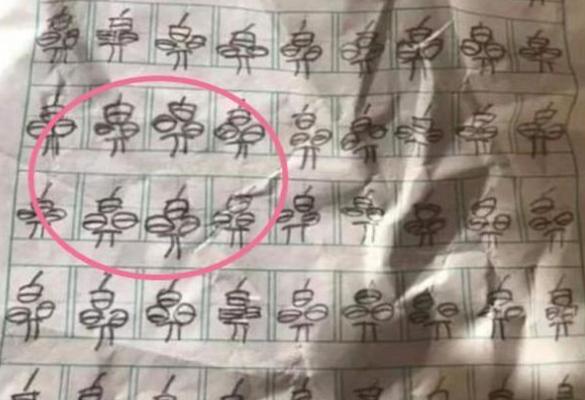 小学生罚抄字体,小学生罚抄三万多个字