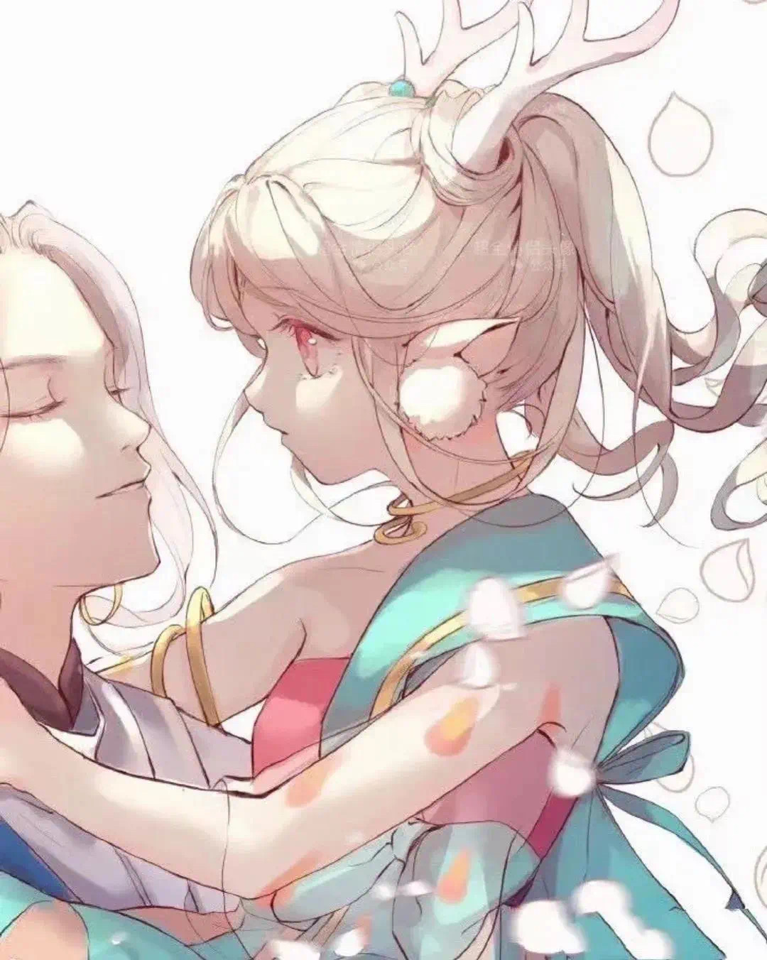 王者荣耀猴子和露娜的情侣头像,王者荣耀情侣蔡文姬头像高清