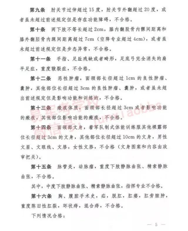 军考体检内容及项目的标准,2020军考体检时间