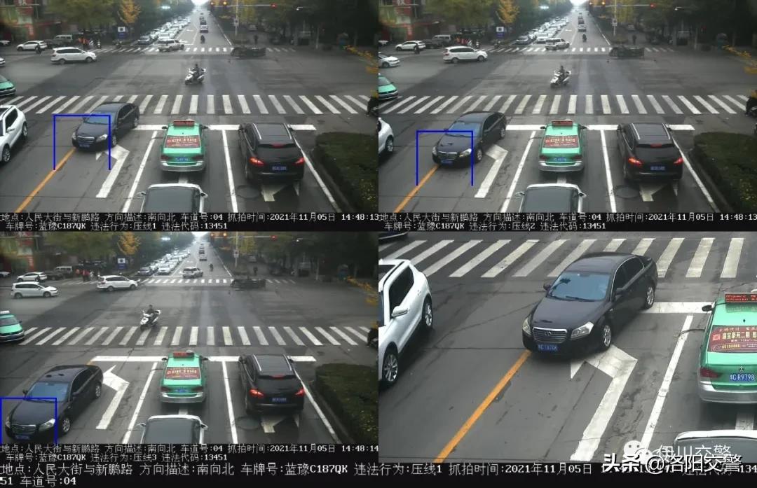 抓拍闯红灯和压线是一个摄像头吗,闯红灯拍照抓拍实线变道吗