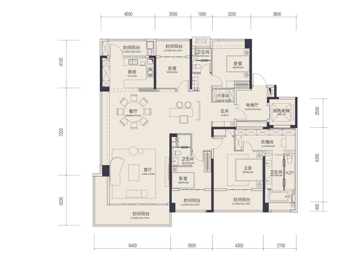 中海顶级大平层户型图,中海豪宅风骚成典范