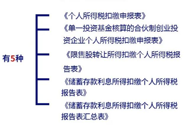 2022个人所得税申报表,个人所得税扣税申报表