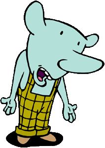 “让你看到​老鼠人很抱歉，我会马上离开。”