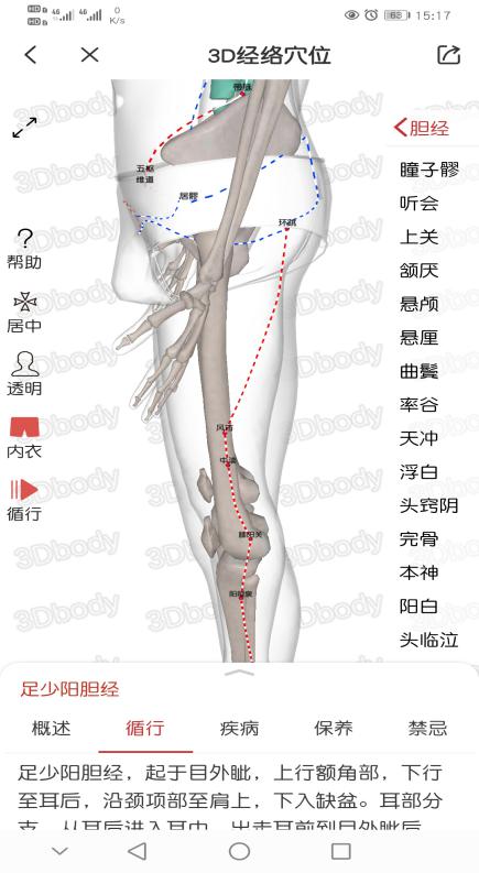 足少阳胆经针灸下针方向,足少阳胆经循行主要穴位及主治