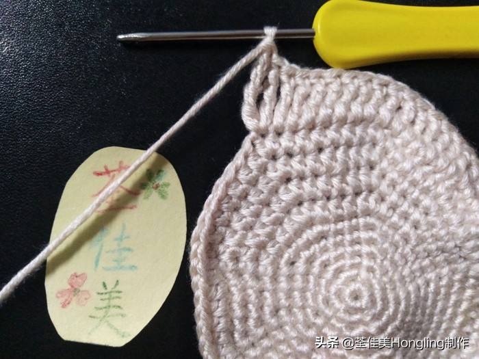 马蹄莲花的钩织教程,马蹄莲宽叶子的钩织教程