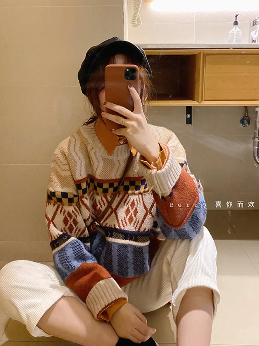 韩系慵懒日常穿搭,自带高级滤镜穿搭