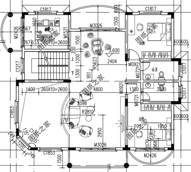 三间三层户型,三间三层不带罗马柱农村自建房