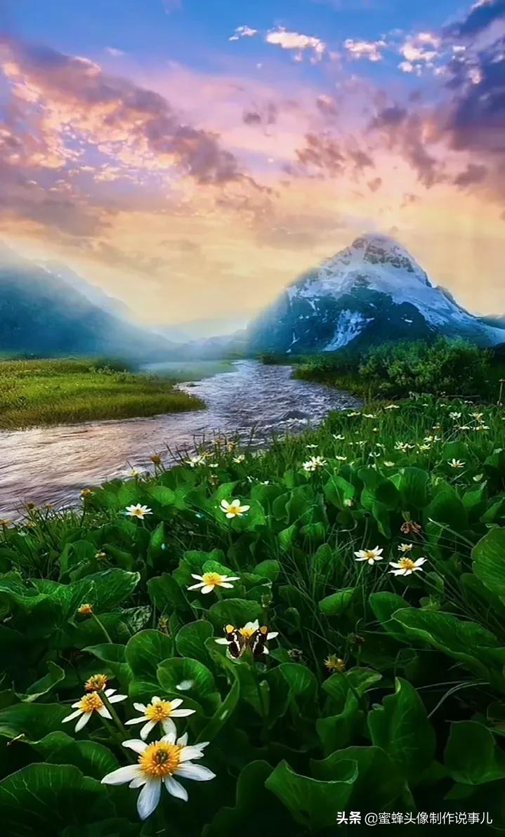 清新养眼青山绿水风景桌面壁纸,壁纸图片蓝天白云青山绿水