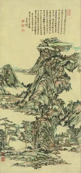 浅绛山水画给人的感觉,浅绛与焦墨山水画收藏