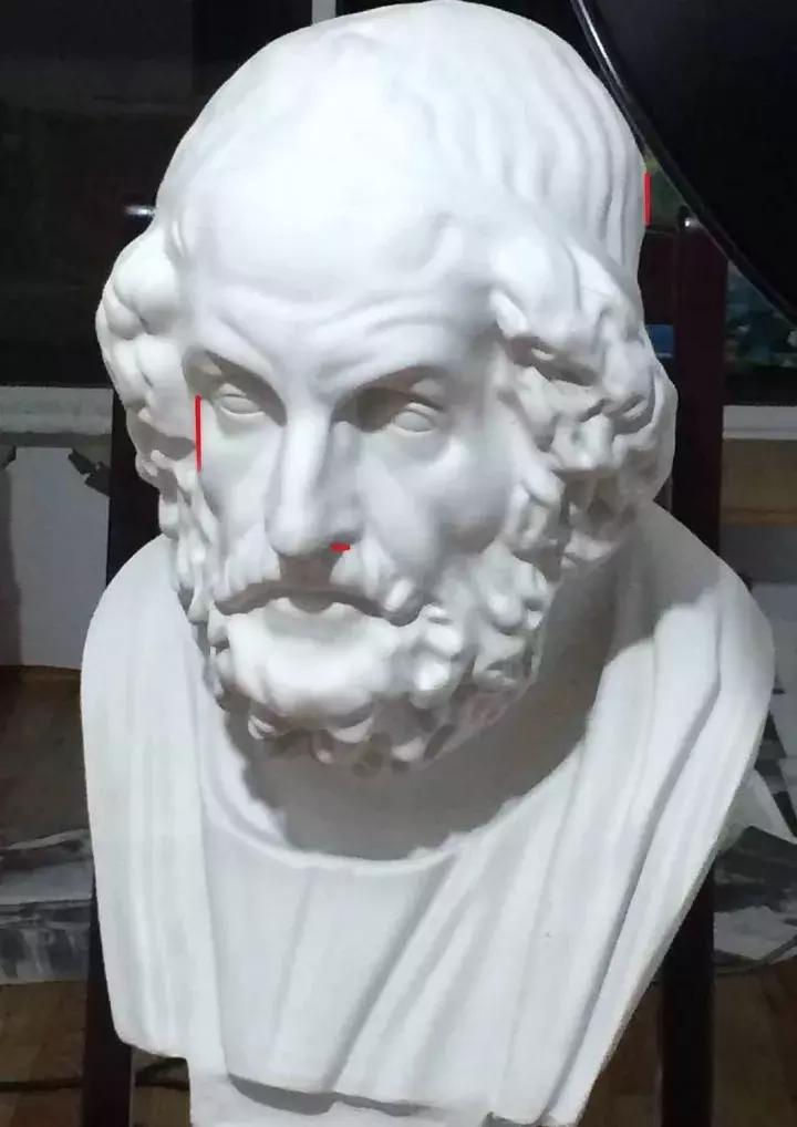 石膏像琴女素描步骤图,素描教程石膏像的步骤解析