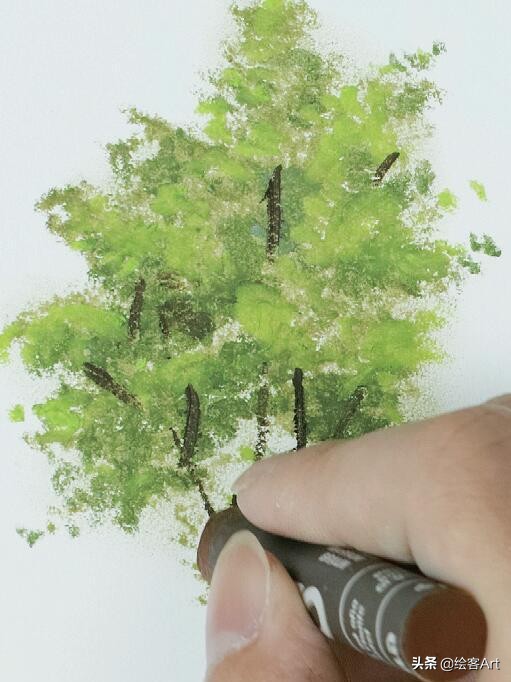 儿童油画棒初学者入门作品,儿童油画棒初学者入门简单出效果