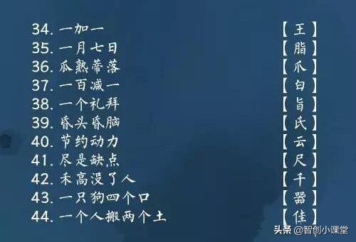 100个猜字谜成语小游戏,字谜100个小游戏