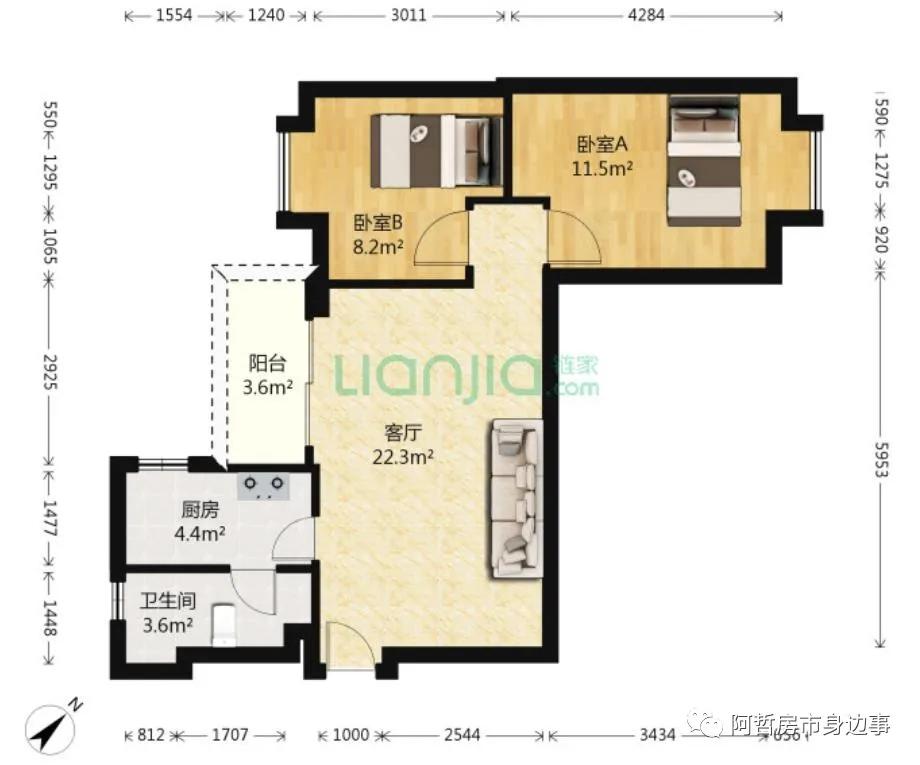 新旧交织的城市界面，富基广场
