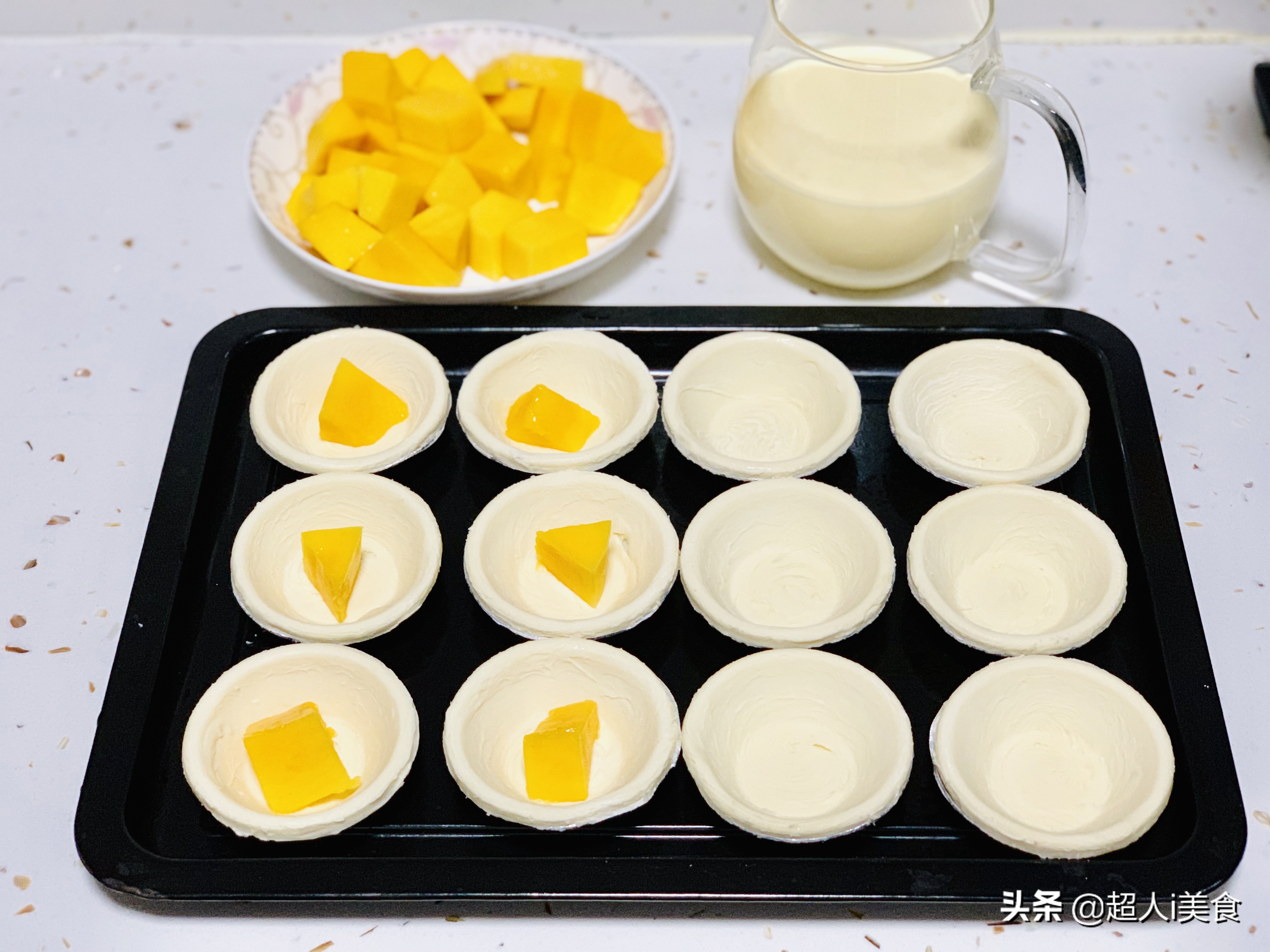 如何制作蛋挞液奶香浓郁,今日份蛋挞九宫格