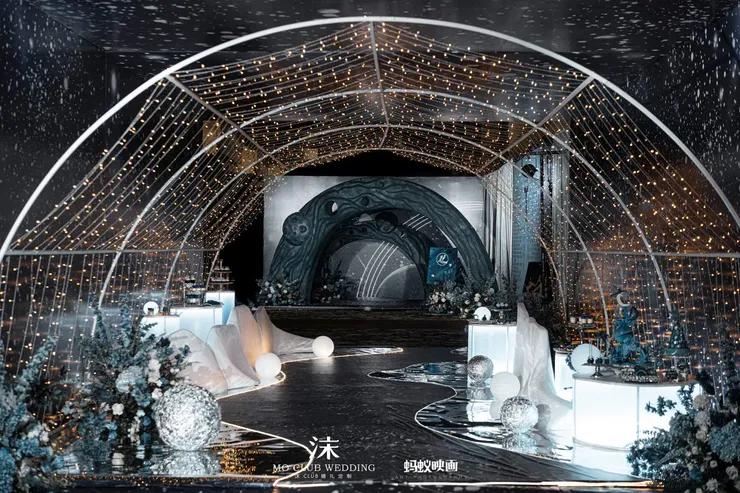 极简轻奢星空主题婚礼,西式城堡星空主题婚礼