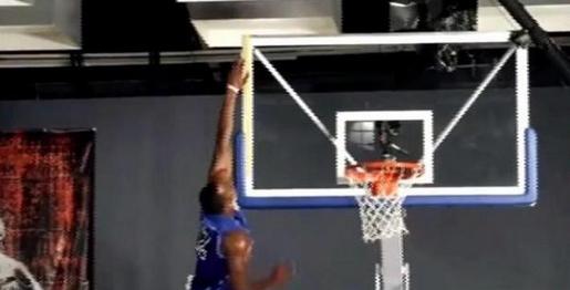 真有人摸到篮板上沿吗?NBA有一些传闻,而民间大神直接拍出视频