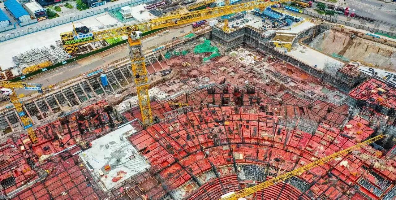 恒大足球场工地施工建设最新进度,广州恒大足球场最新进度