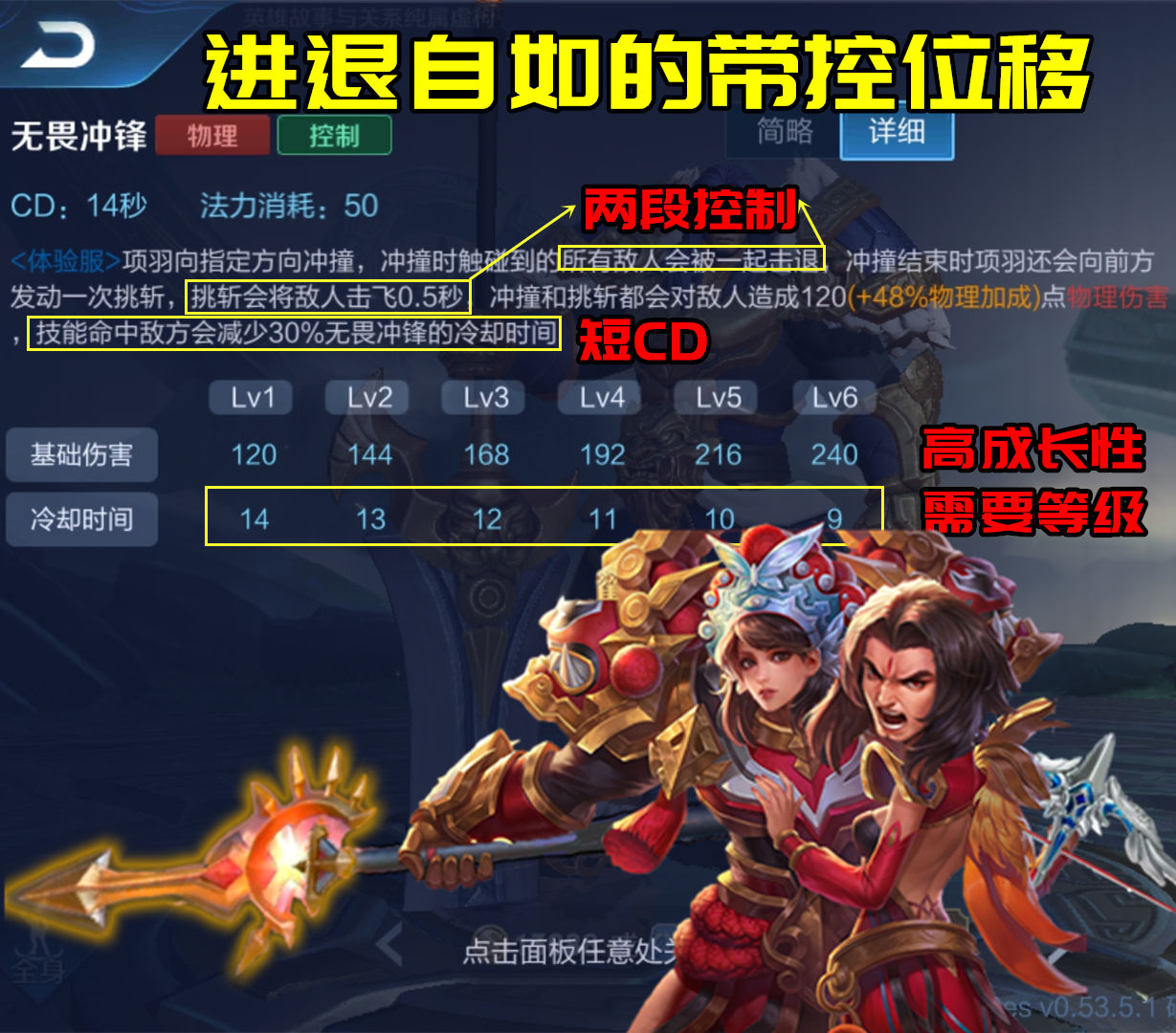 项羽大招可以打两次么,项羽单挑项羽带什么技能好