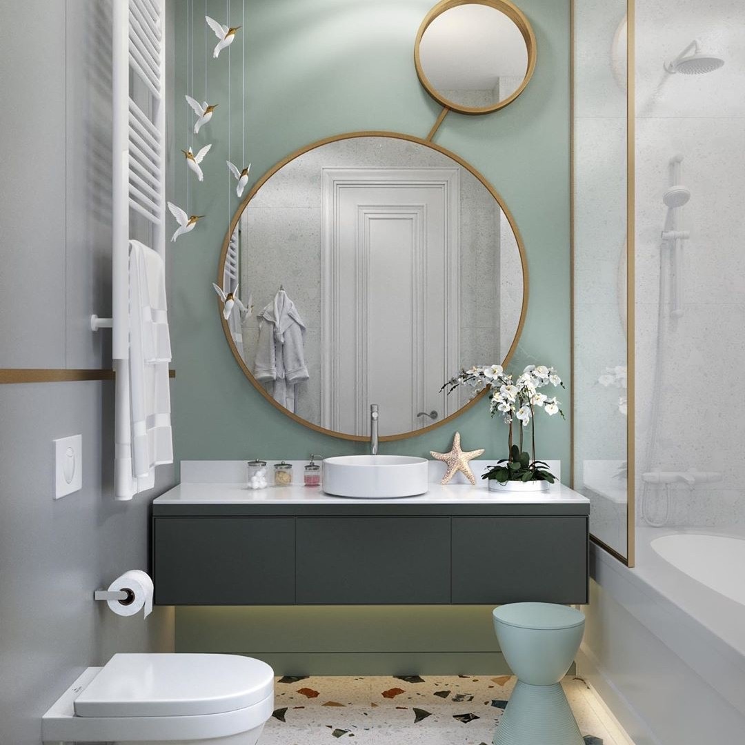 蹲便卫生间设计装修效果图大全,80平方两室一厅卫生间设计效果图