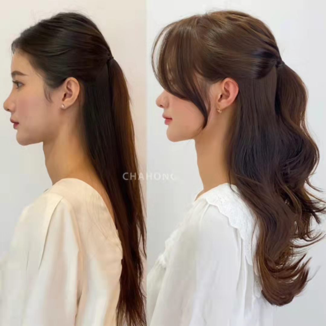 你适合直发还是卷发关键看这几点,扎头发发际线后移披头发不好看