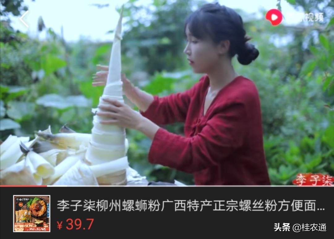 广西柳州螺蛳粉李子柒,李子柒和巧妇9妹螺蛳粉