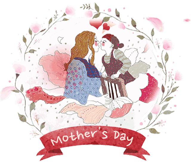 母亲节动态图片带字祝福语,母亲节快乐祝福语表情图