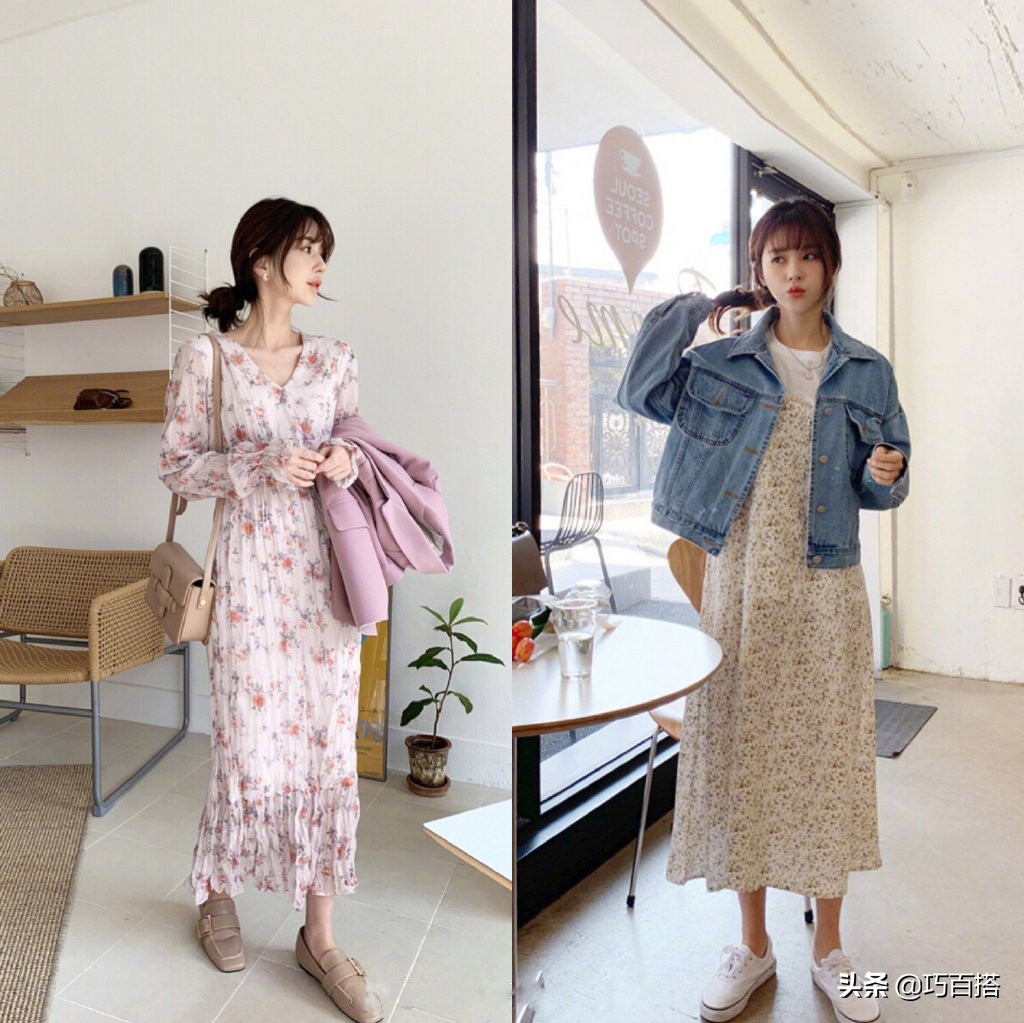 今年流行的春季搭配穿出女神范,好看的春季穿搭简单干净