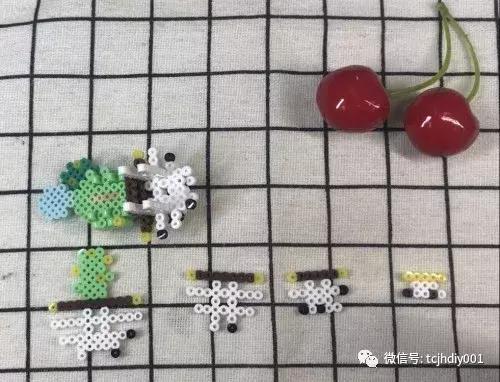 拼豆豆diy小图案彩虹,宝可梦拼豆图纸大全图片