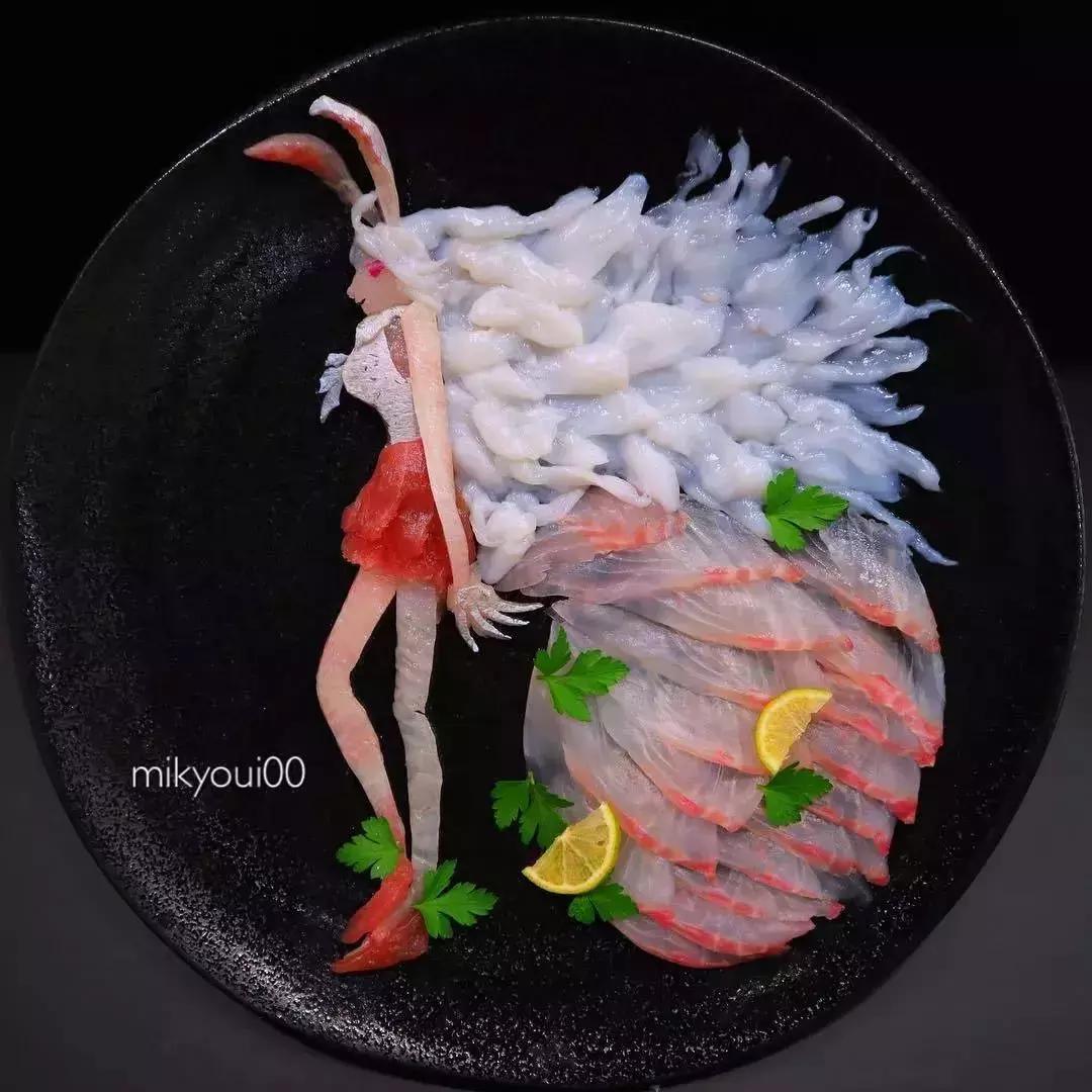 他用3d作画每张图都美到窒息,用三文鱼作画也能美到爆