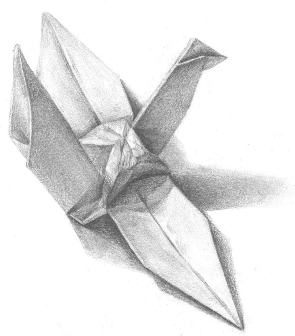 怎样画纸鹤简单又好看,纸鹤画法教程视频