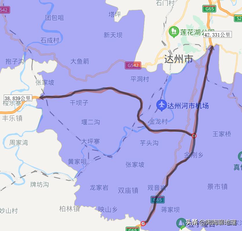达州高速2020,达州各区县高速公路里程